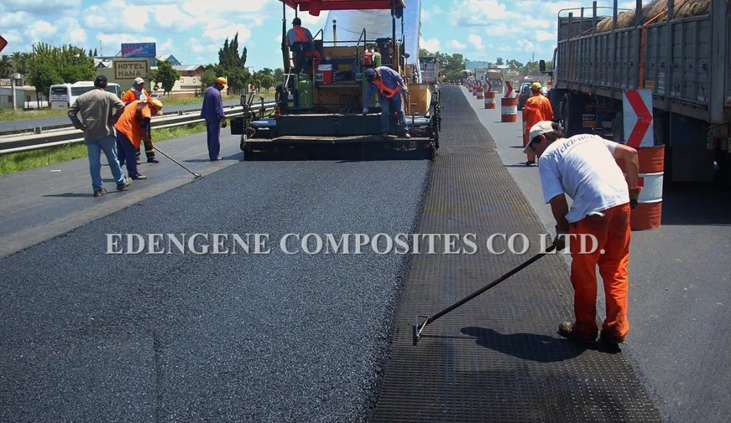 Ce Approval Polyester Geocomposite Coated Bitumen for Asphalt Road Reinforcement